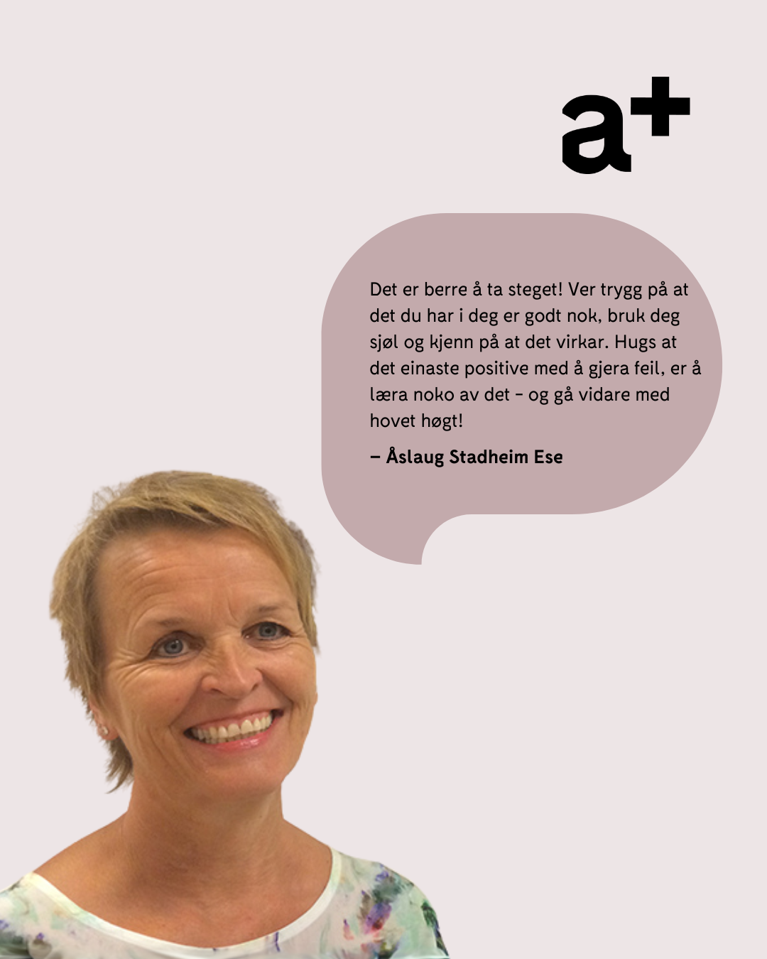 Sitat fra Åslaug Stadheim Ese