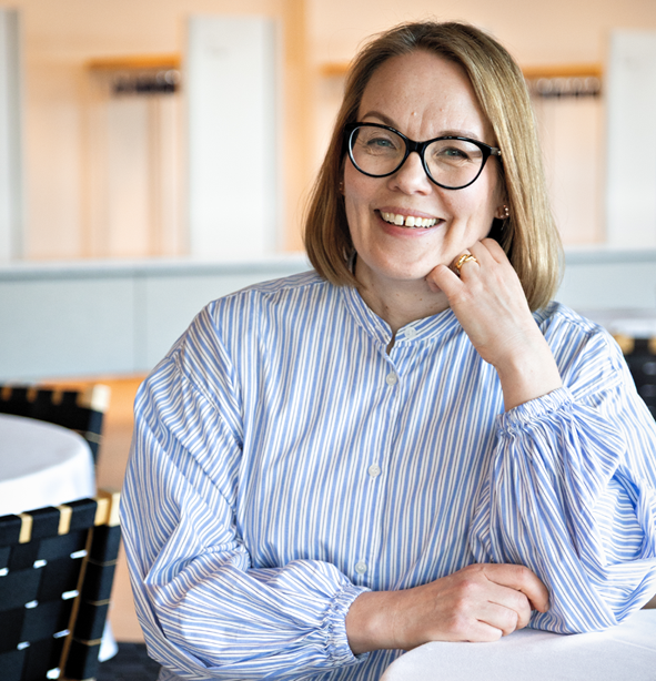 Heidi Kuusava iloitsee Aspian asiantuntija-avusta