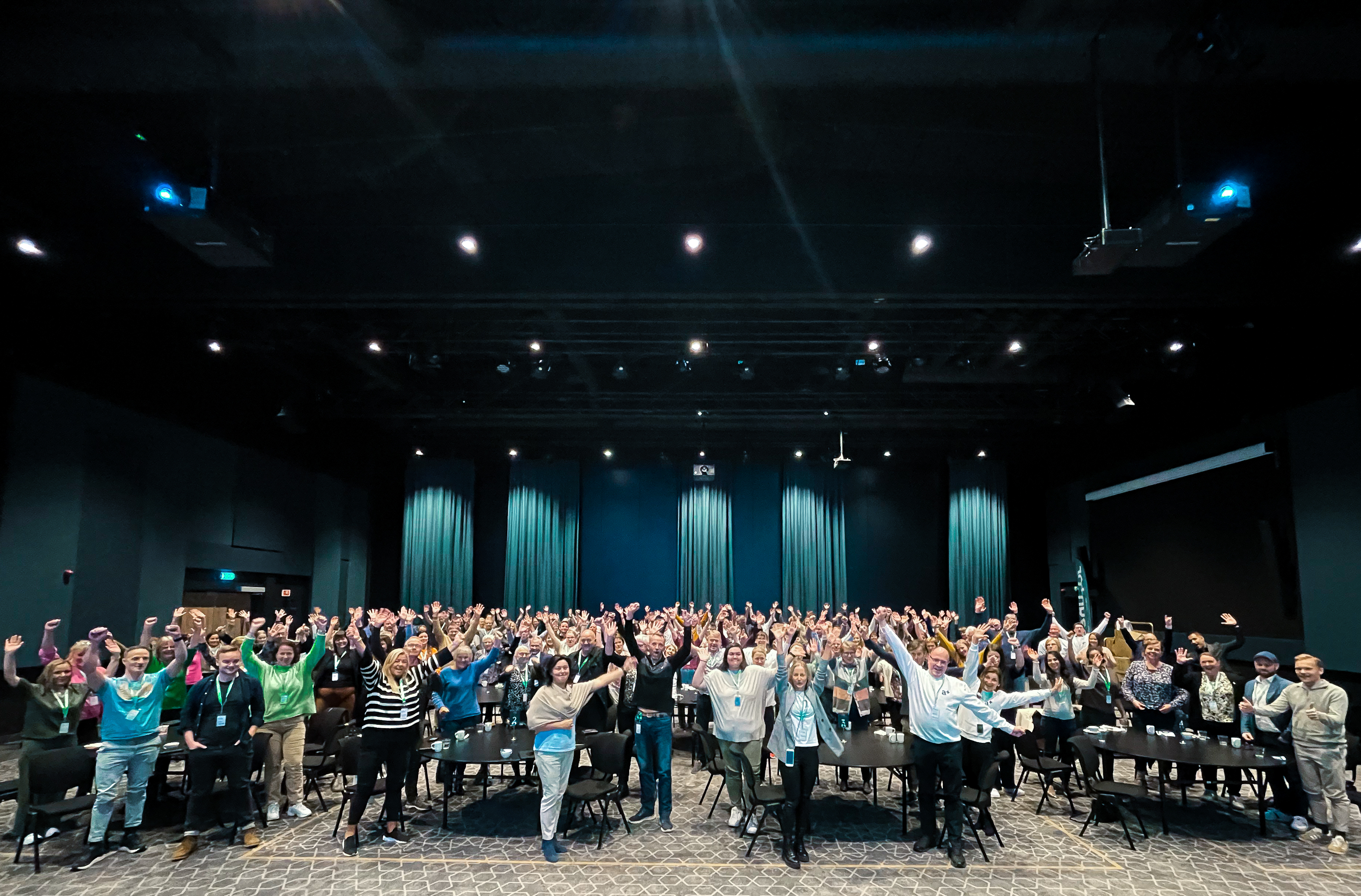 Ansatte i Accountor samlet for Accountor forum