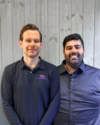 Sunil Jangra og Christer Guttormsen