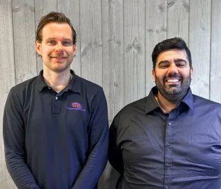 Sunil Jangra og Christer Guttormsen