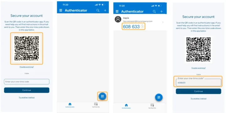 Forklaring av oppsett av mybusiness