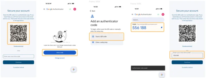 Forklaring av oppsett av mybusiness