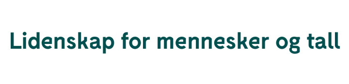 Lidenskap for mennesker og tall