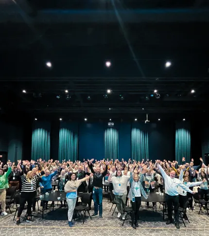 Ansatte i Accountor samlet for Accountor forum